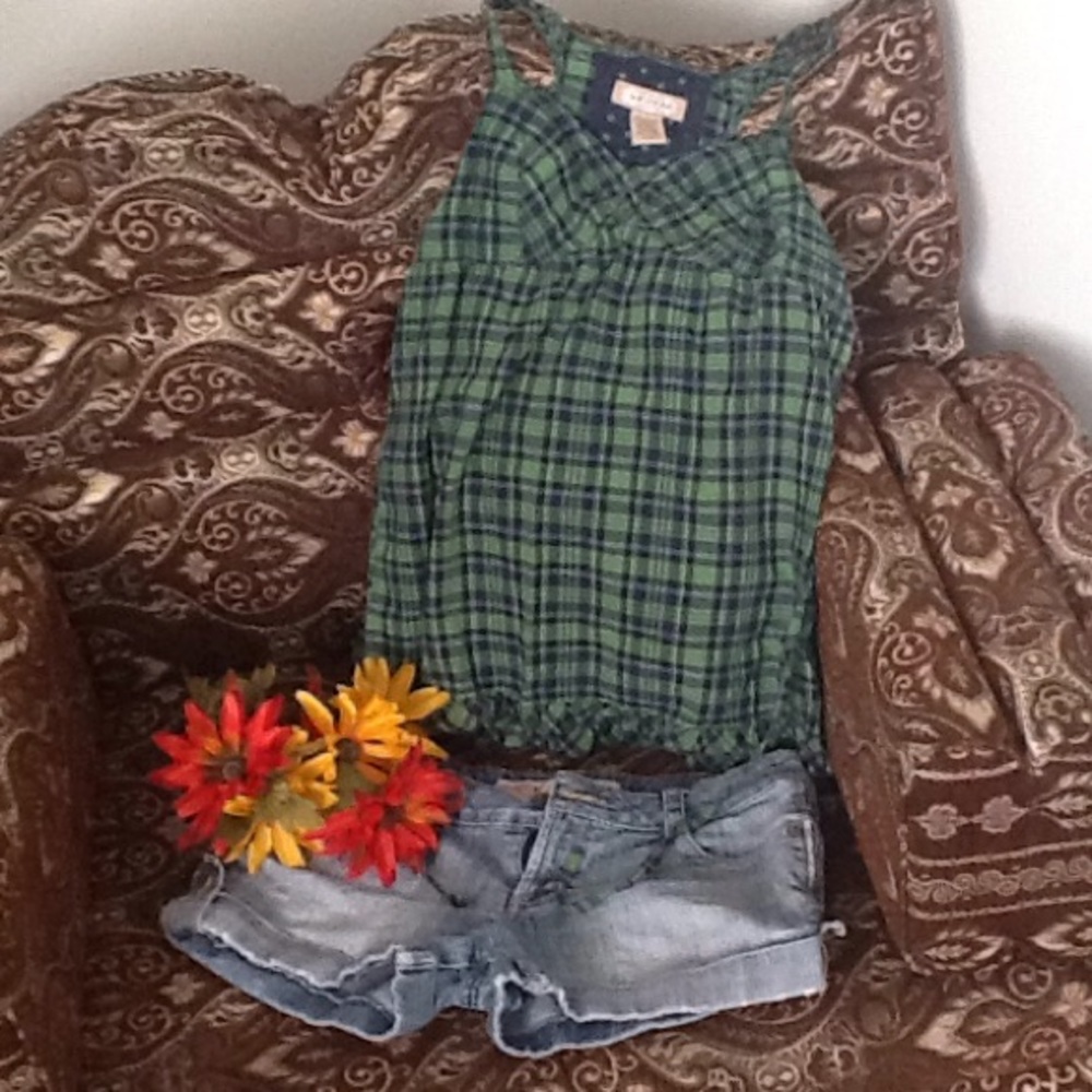 Original pattern tie back tank